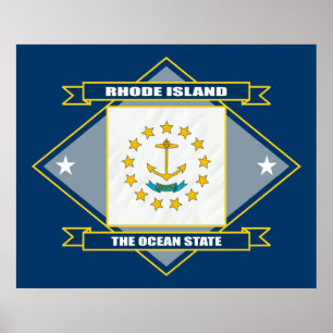 Rhode Island Diamond Poster