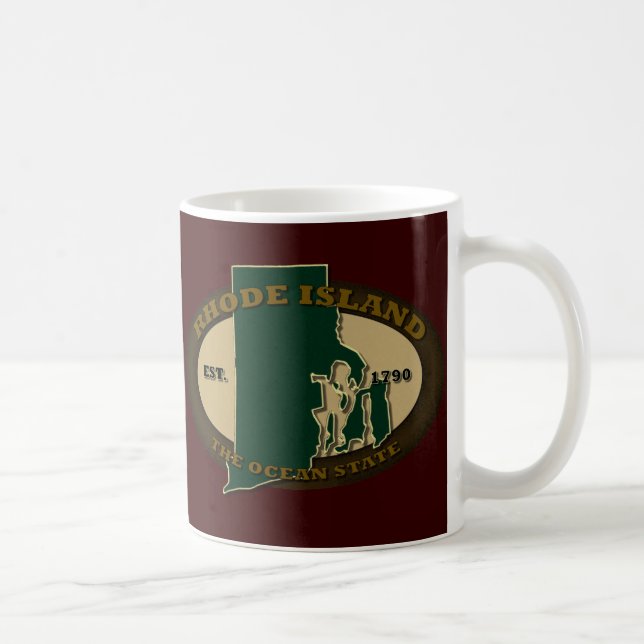 Rhode Island Est 1790 Coffee Mug (Right)