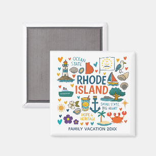 Rhode Island Family Trip Keepsake Custom Magnet