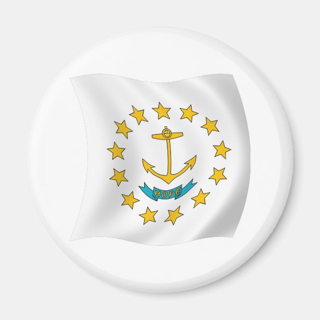 Rhode Island Flag Magnet (Front)