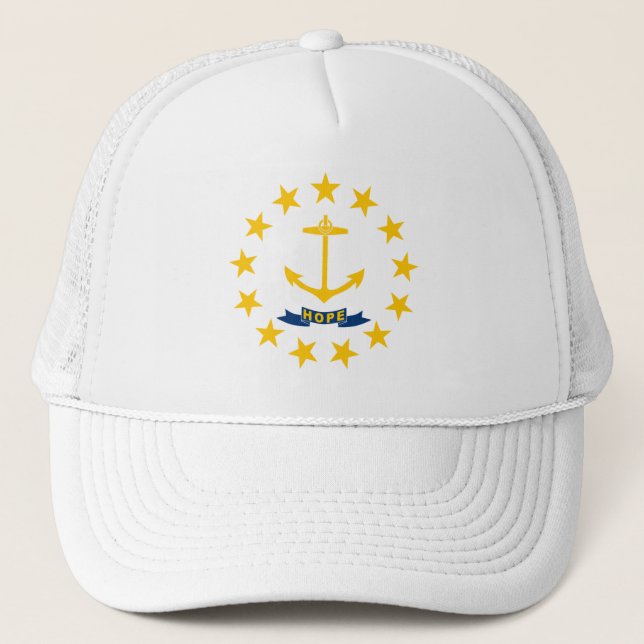 RHODE ISLAND FLAG TRUCKER HAT (Front)