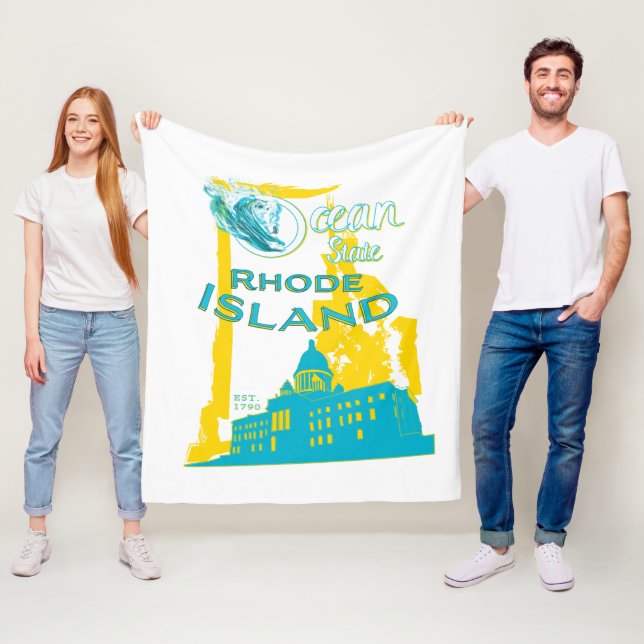 Rhode Island Fleece Blanket (In Situ)
