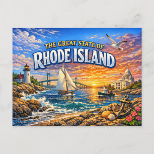 Rhode Island Greetings Postcard
