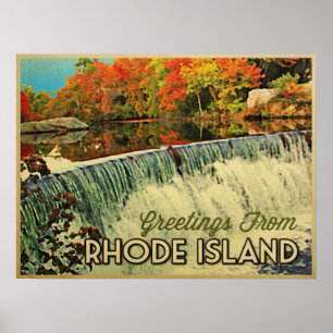 Rhode Island Greetings Poster