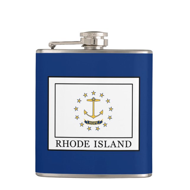 Rhode Island Hip Flask (Front)