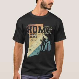 Rhode Island Home USA America T-Shirt