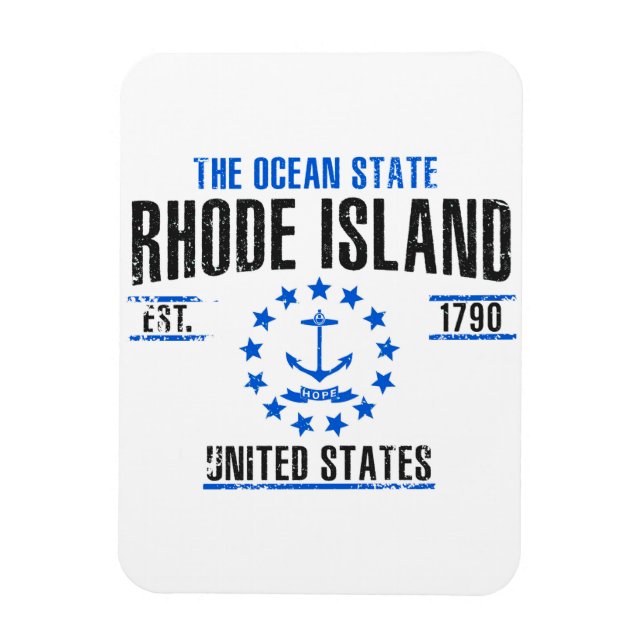 Rhode Island Magnet (Vertical)