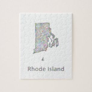 Rhode Island map Jigsaw Puzzle
