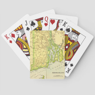 Rhode Island Map Postcard Playing Cards