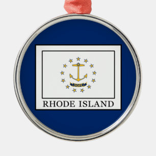Rhode Island Metal Ornament