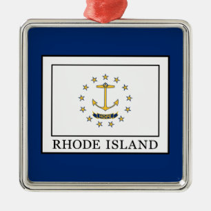 Rhode Island Metal Ornament