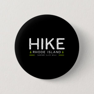 Rhode Island Newport Cliff Walk Hike Tree Retro Gr 6 Cm Round Badge