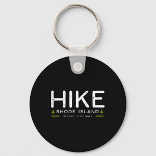 Rhode Island Newport Cliff Walk Hike Tree Retro Gr Key Ring