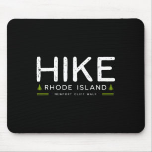 Rhode Island Newport Cliff Walk Hike Tree Retro Gr Mouse Pad