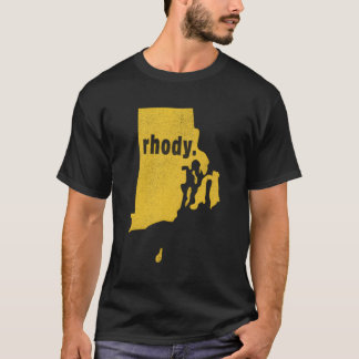 Rhode Island Nickname Rhody Distressed T-Shirt