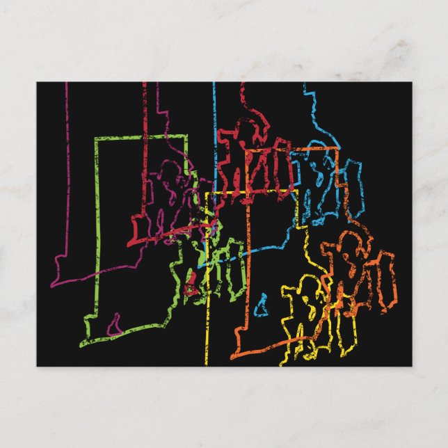 rhode island pride blur postcard (Front)
