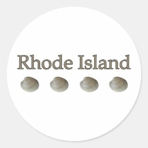 Rhode Island (quahog clams) Classic Round Sticker