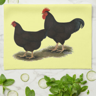 Rhode Island Red Bantams Tea Towel