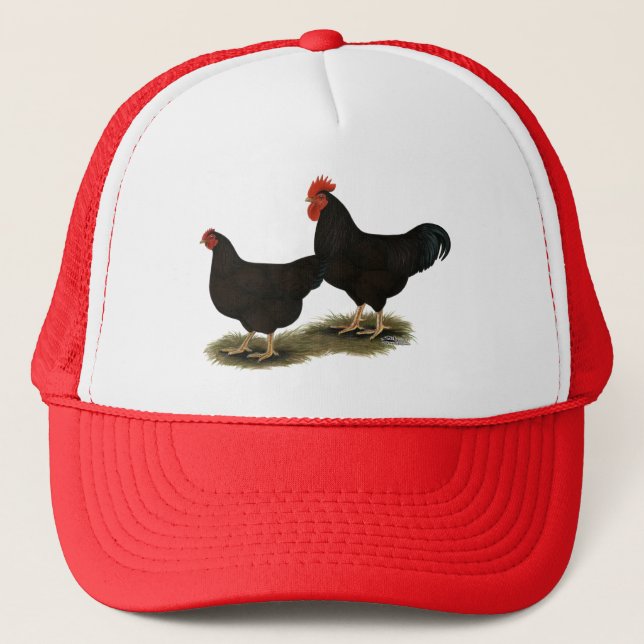 Rhode Island Red Bantams Trucker Hat (Front)