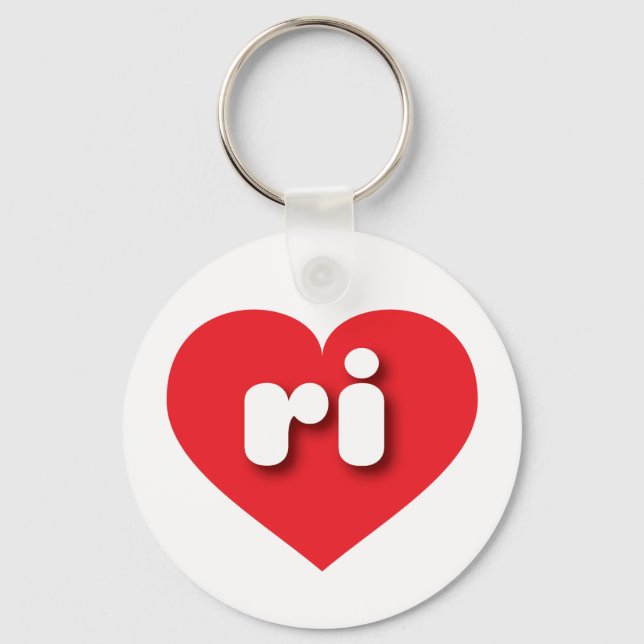 Rhode Island red heart - I love ri Key Ring (Front)