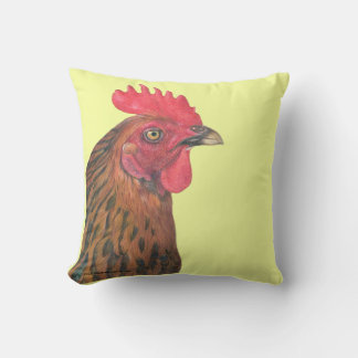 Rhode Island Red Hen Cushion