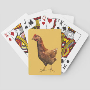 Rhode Island Red Hen Playing Cards