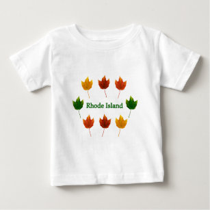 Rhode Island (red maple leaves) Baby T-Shirt