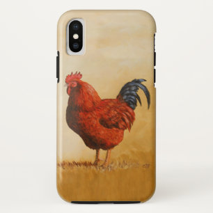 Rhode Island Red Rooster Chicken iPhone XS Case