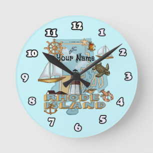 Rhode Island Round Clock