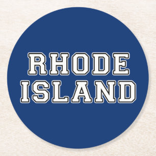 Rhode Island Round Paper Coaster