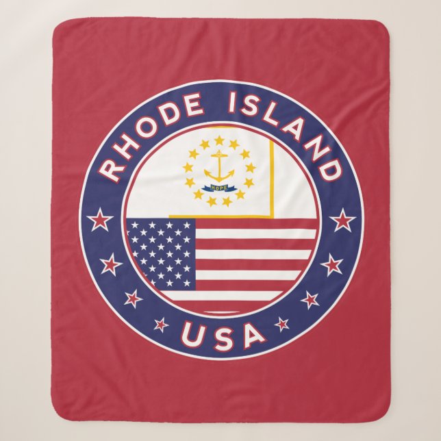 Rhode Island Sherpa Blanket (Front)