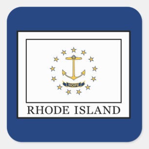 Rhode Island Square Sticker