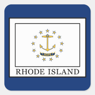 Rhode Island Square Sticker