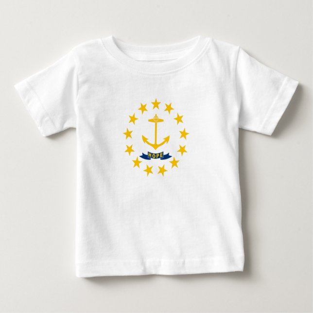 Rhode Island State Flag Baby T-Shirt (Front)