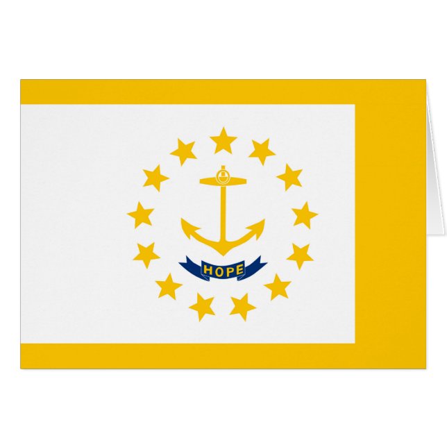 Rhode Island State Flag Design (Front Horizontal)