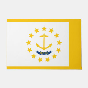 Rhode Island State Flag Design Doormat
