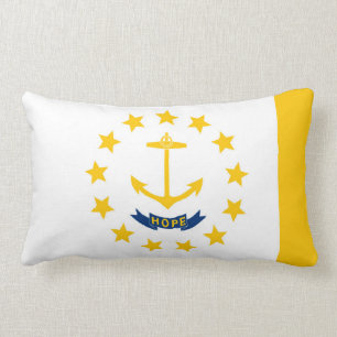 Rhode Island State Flag Design Lumbar Cushion