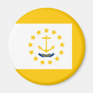 Rhode Island State Flag Design Magnet