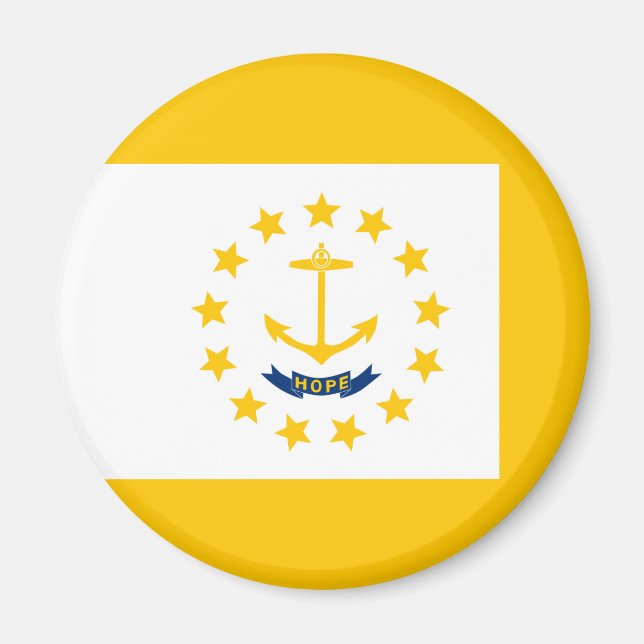 Rhode Island State Flag Design Magnet (Front)