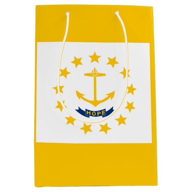 Rhode Island State Flag Design Medium Gift Bag (Front)