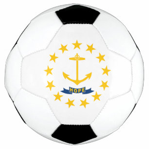 Rhode Island State Flag Soccer Ball