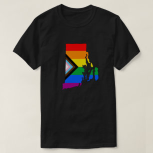 Rhode Island State Pride LGBTQ Progress Pride T-Shirt