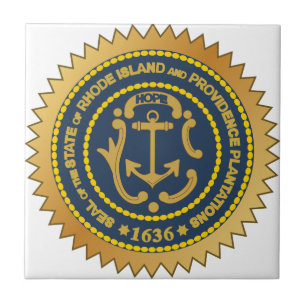 Rhode Island State Seal Ceramic Tile