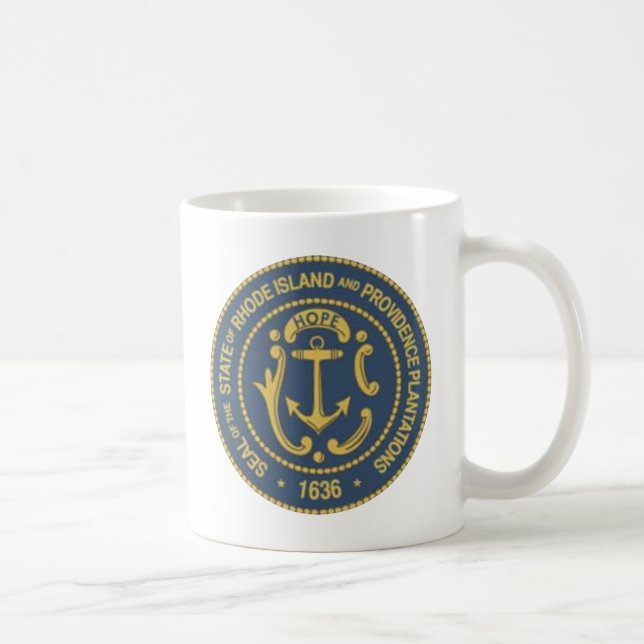 Rhode Island State Seal Coffee Mug (Right)