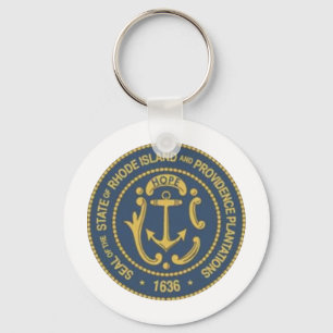 Rhode Island State Seal Key Ring