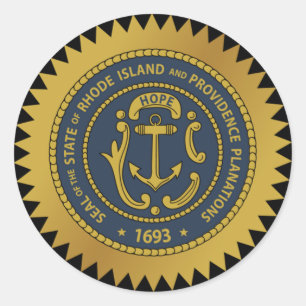 Rhode Island State Seal Sticker