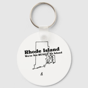 Rhode Island State Slogan Key Ring