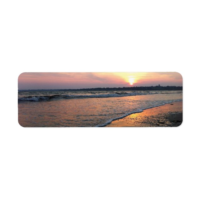 Rhode Island Sunset Return Address Label (Front)