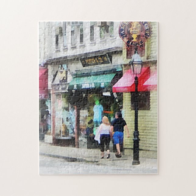 Rhode Island - Thames Street Newport RI Jigsaw Puzzle (Vertical)