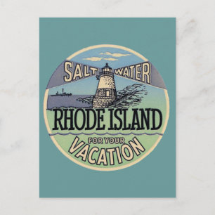 Rhode Island Vintage Travel Postcard